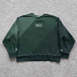 Kith For BMW Vitality Vintage Nelson Crewneck Sweatshirt Mens 2XL Green